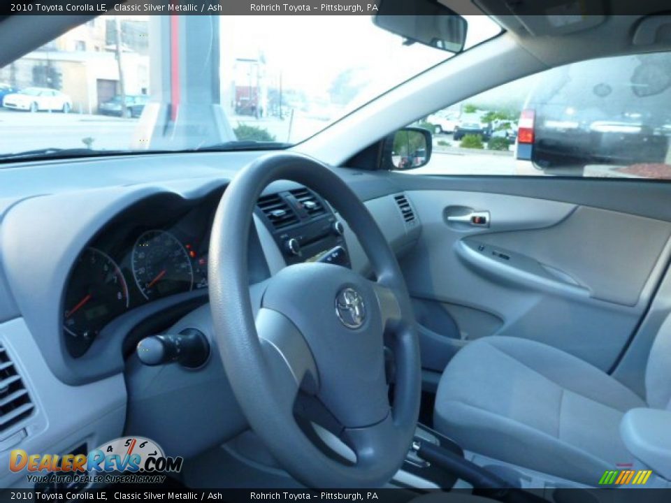 2010 Toyota Corolla LE Classic Silver Metallic / Ash Photo #17