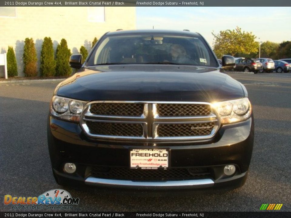 2011 Dodge Durango Crew 4x4 Brilliant Black Crystal Pearl / Black Photo #2
