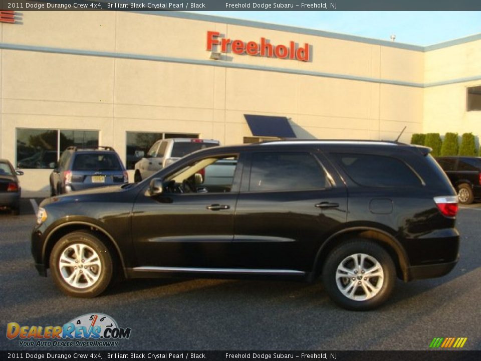 2011 Dodge Durango Crew 4x4 Brilliant Black Crystal Pearl / Black Photo #3