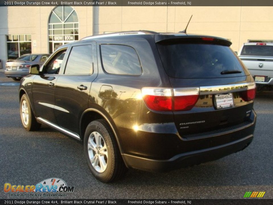 2011 Dodge Durango Crew 4x4 Brilliant Black Crystal Pearl / Black Photo #4