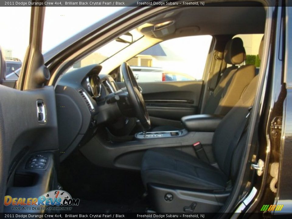 2011 Dodge Durango Crew 4x4 Brilliant Black Crystal Pearl / Black Photo #9