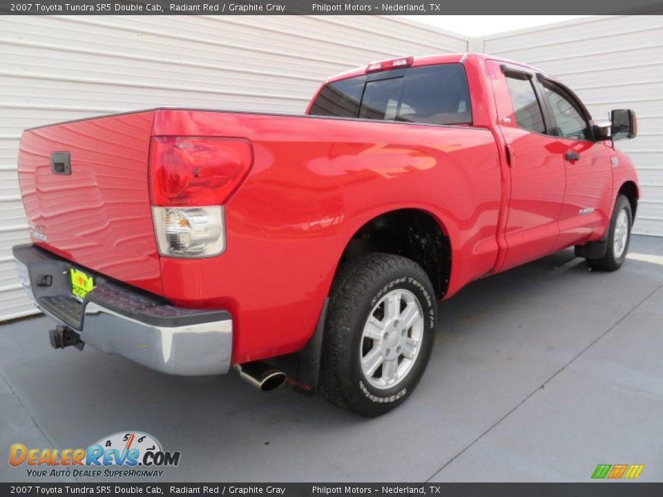 2007 Toyota Tundra SR5 Double Cab Radiant Red / Graphite Gray Photo #4