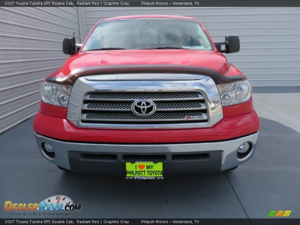 2007 Toyota Tundra SR5 Double Cab Radiant Red / Graphite Gray Photo #8