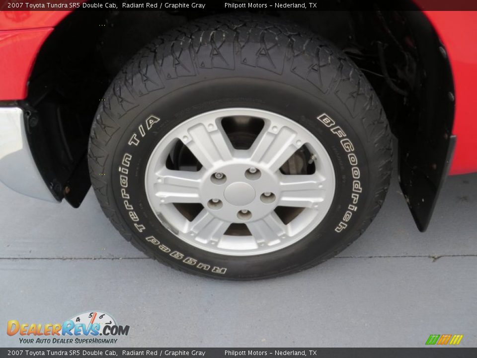 2007 Toyota Tundra SR5 Double Cab Radiant Red / Graphite Gray Photo #13