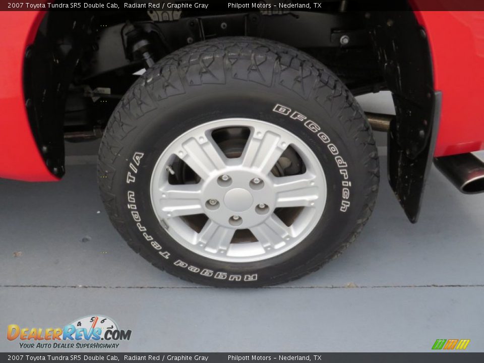 2007 Toyota Tundra SR5 Double Cab Radiant Red / Graphite Gray Photo #14