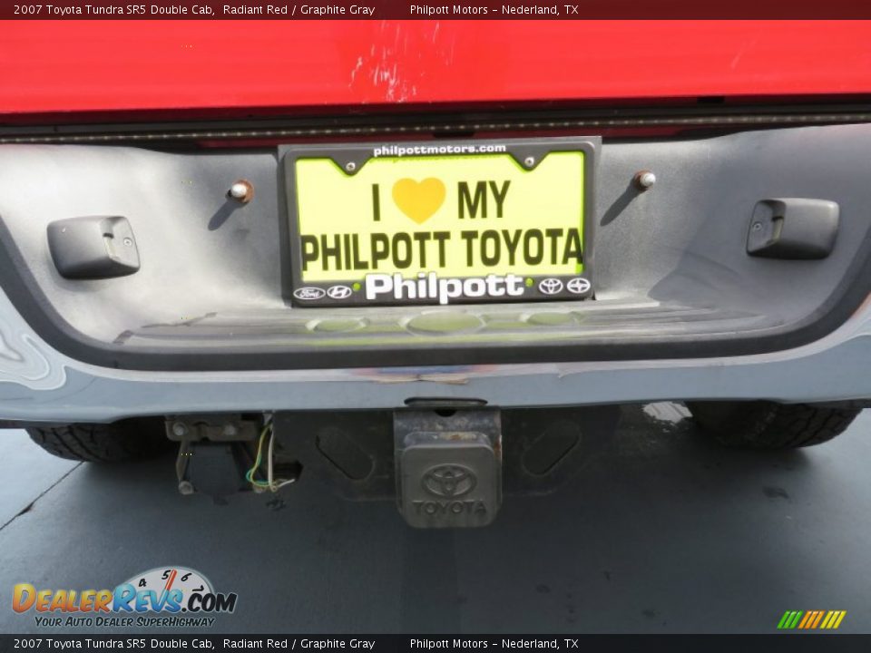 2007 Toyota Tundra SR5 Double Cab Radiant Red / Graphite Gray Photo #18