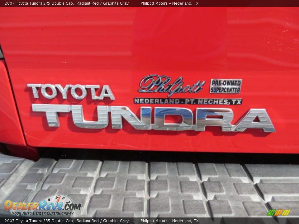 2007 Toyota Tundra SR5 Double Cab Radiant Red / Graphite Gray Photo #19