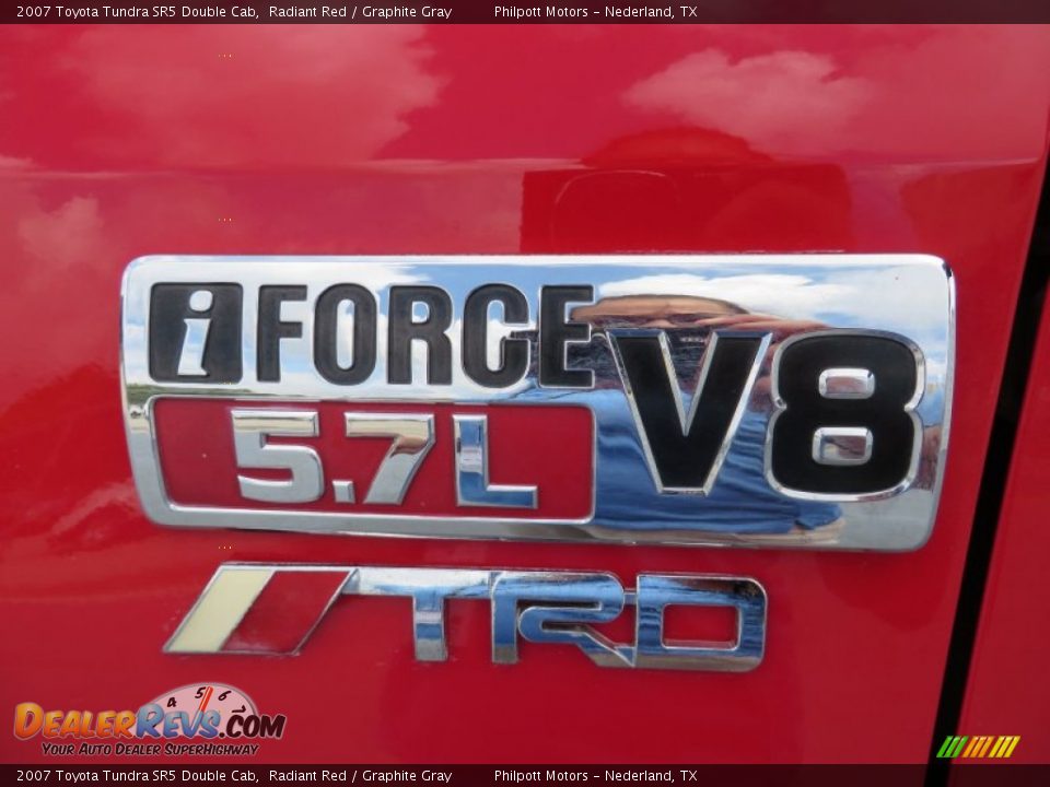 2007 Toyota Tundra SR5 Double Cab Radiant Red / Graphite Gray Photo #22