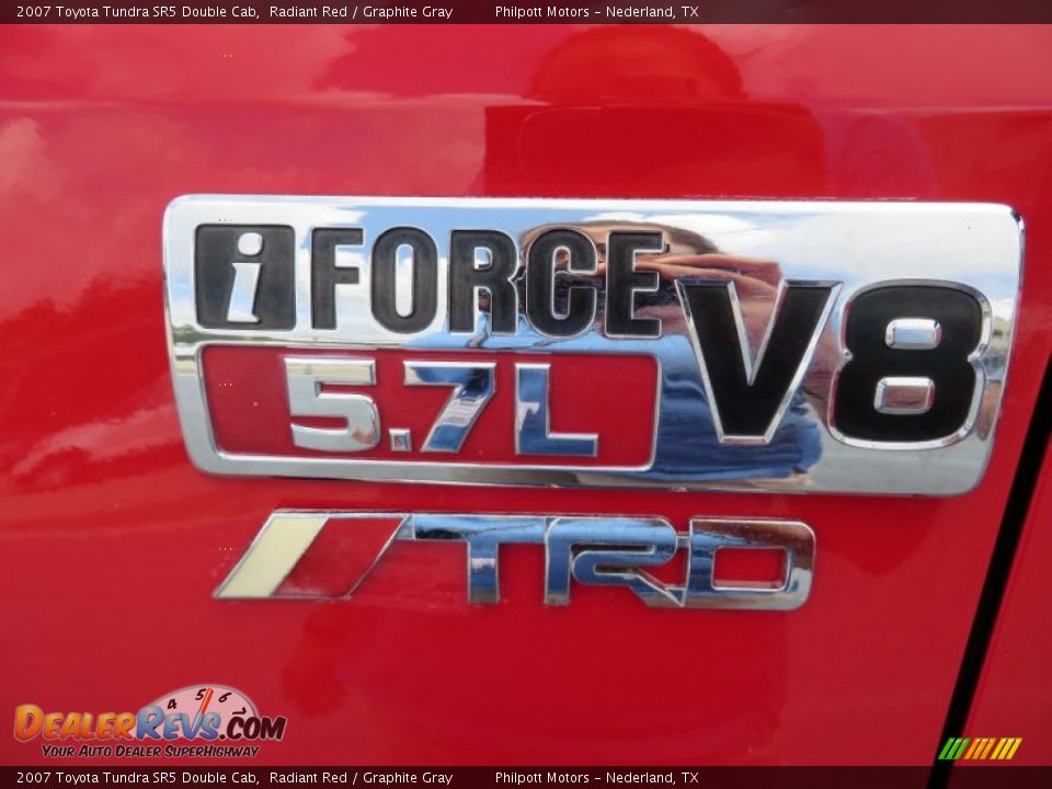 2007 Toyota Tundra SR5 Double Cab Radiant Red / Graphite Gray Photo #23