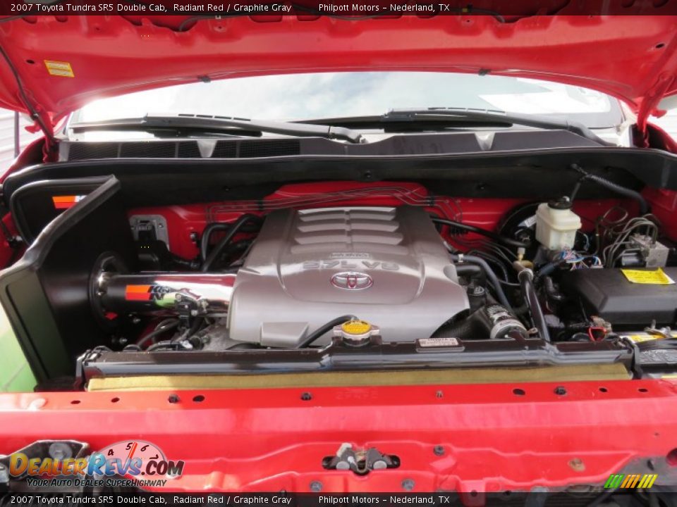 2007 Toyota Tundra SR5 Double Cab Radiant Red / Graphite Gray Photo #24