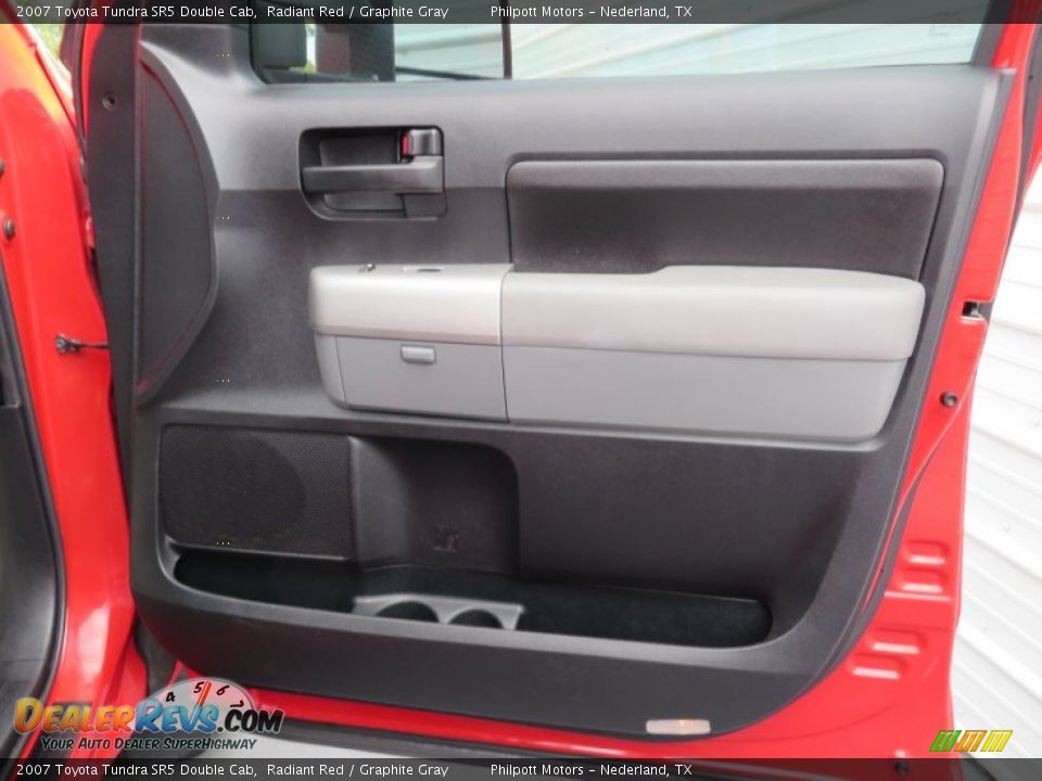 2007 Toyota Tundra SR5 Double Cab Radiant Red / Graphite Gray Photo #25