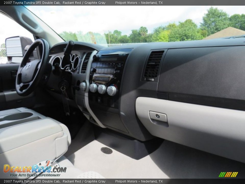 2007 Toyota Tundra SR5 Double Cab Radiant Red / Graphite Gray Photo #26