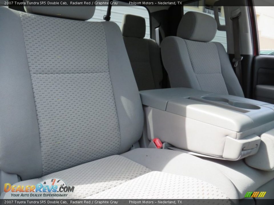 2007 Toyota Tundra SR5 Double Cab Radiant Red / Graphite Gray Photo #28