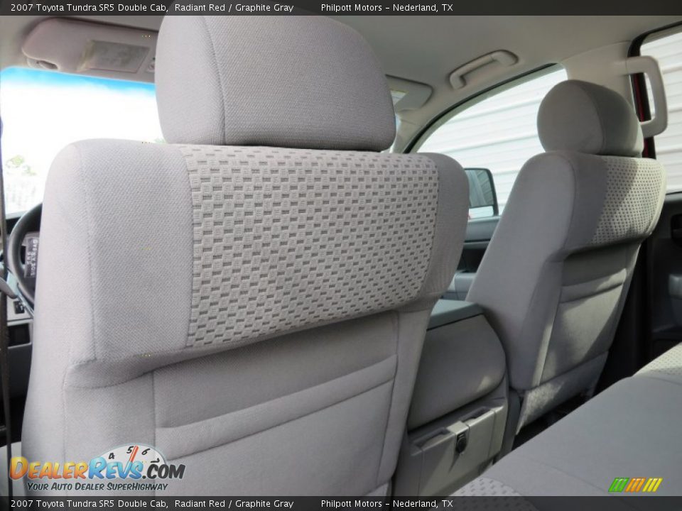 2007 Toyota Tundra SR5 Double Cab Radiant Red / Graphite Gray Photo #33