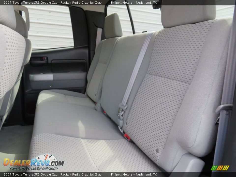 2007 Toyota Tundra SR5 Double Cab Radiant Red / Graphite Gray Photo #34
