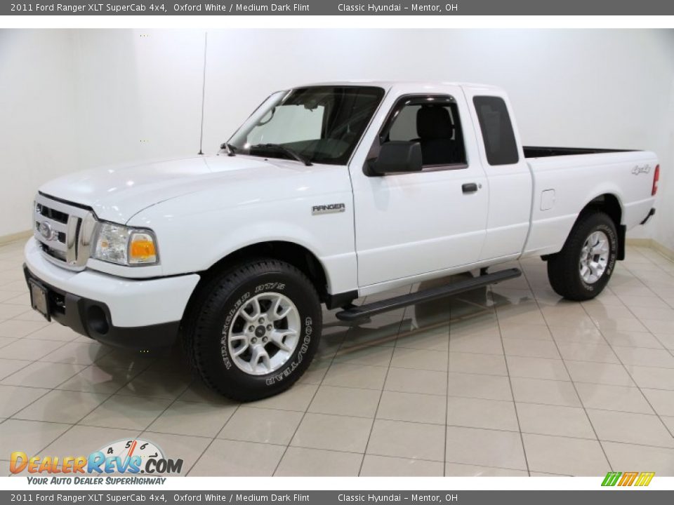 2011 Ford Ranger XLT SuperCab 4x4 Oxford White / Medium Dark Flint Photo #3