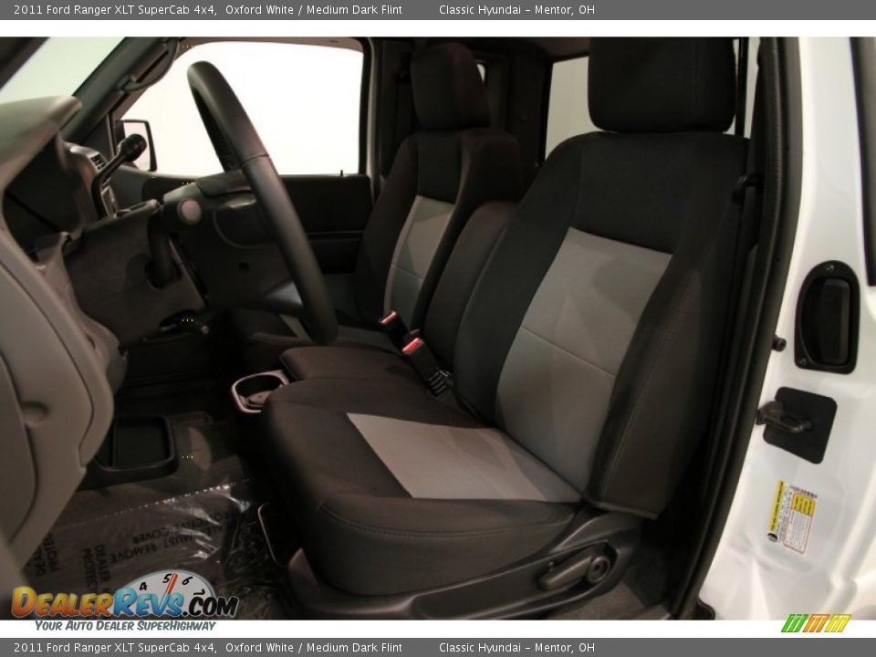 2011 Ford Ranger XLT SuperCab 4x4 Oxford White / Medium Dark Flint Photo #5