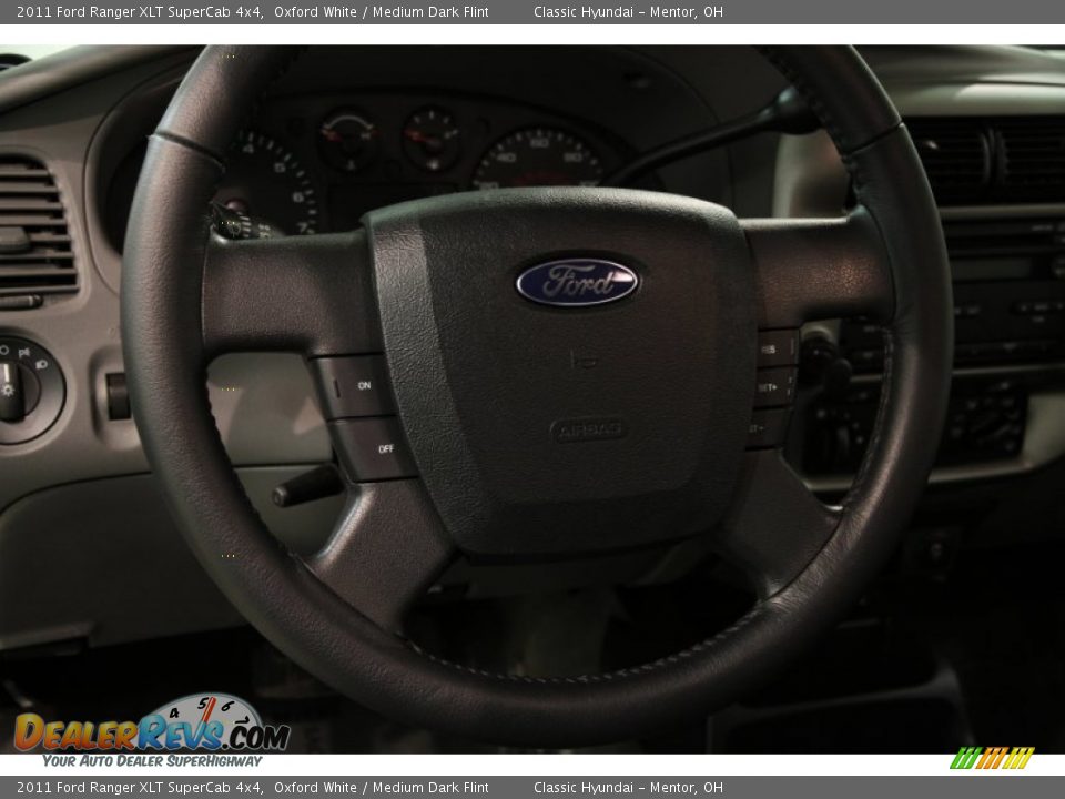 2011 Ford Ranger XLT SuperCab 4x4 Oxford White / Medium Dark Flint Photo #6