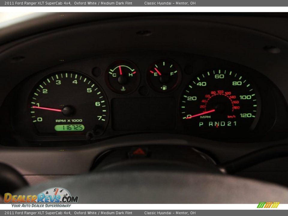 2011 Ford Ranger XLT SuperCab 4x4 Oxford White / Medium Dark Flint Photo #7