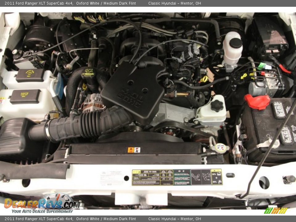 2011 Ford Ranger XLT SuperCab 4x4 Oxford White / Medium Dark Flint Photo #14