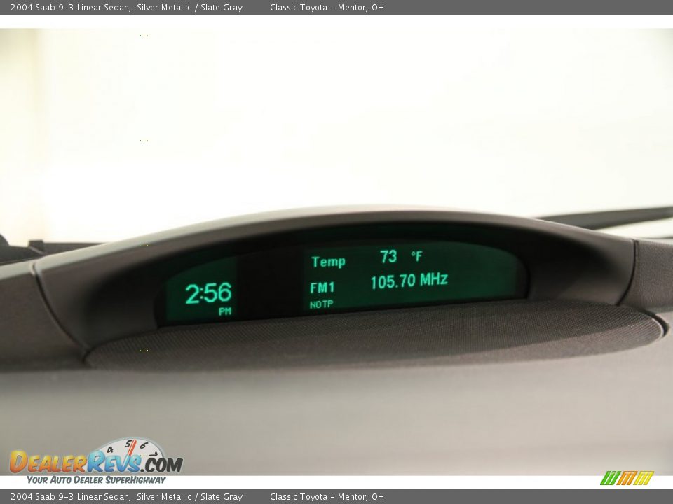 2004 Saab 9-3 Linear Sedan Silver Metallic / Slate Gray Photo #8