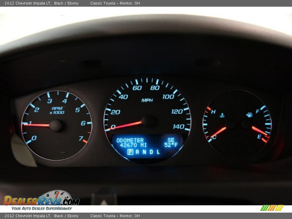 2012 Chevrolet Impala LT Black / Ebony Photo #7
