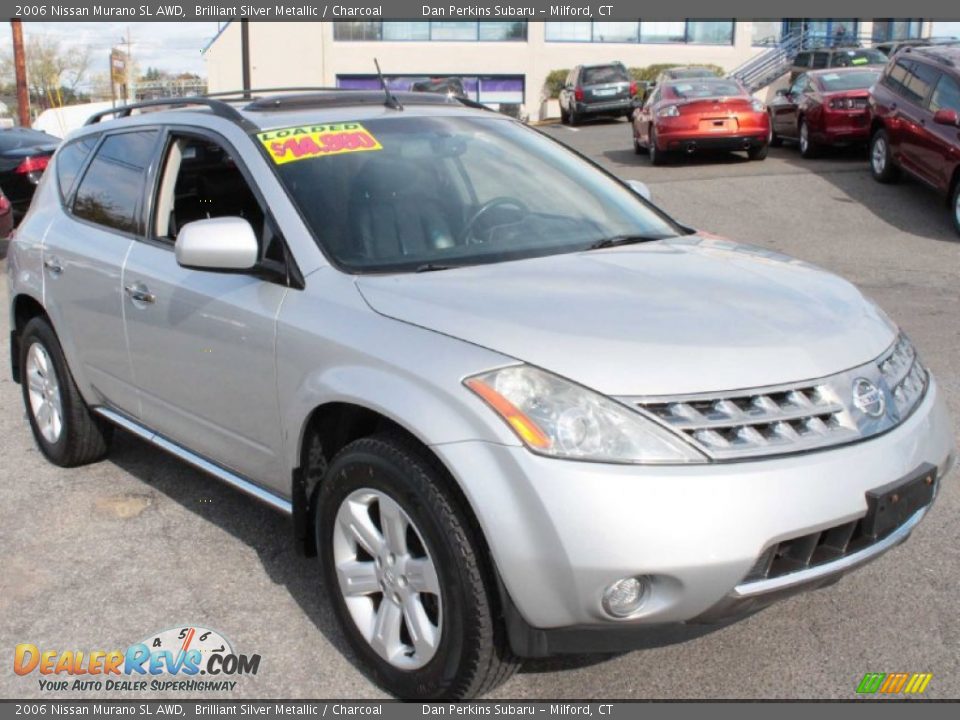 2006 Nissan Murano SL AWD Brilliant Silver Metallic / Charcoal Photo #3