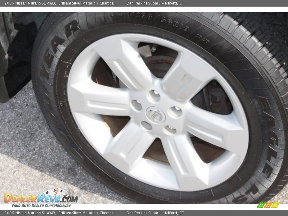2006 Nissan Murano SL AWD Brilliant Silver Metallic / Charcoal Photo #24