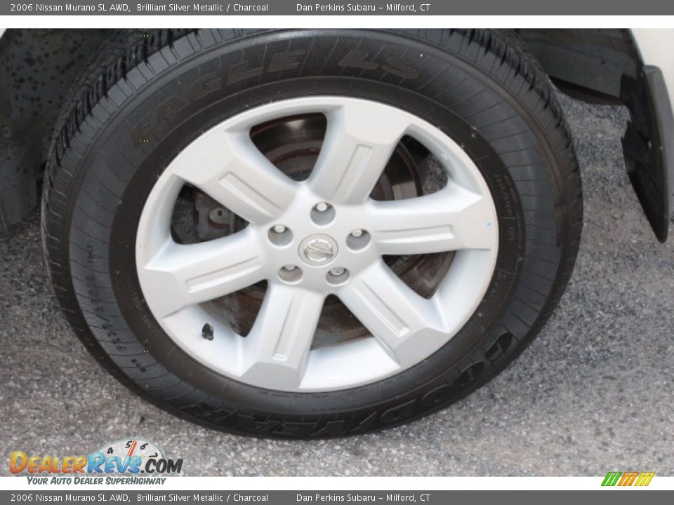 2006 Nissan Murano SL AWD Brilliant Silver Metallic / Charcoal Photo #25
