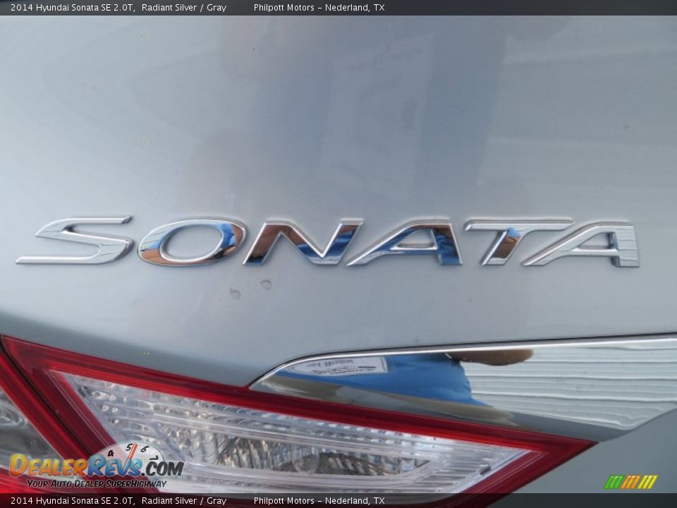 2014 Hyundai Sonata SE 2.0T Radiant Silver / Gray Photo #14