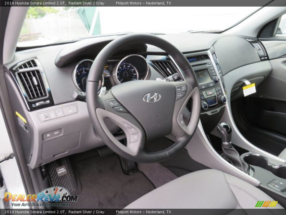 Gray Interior - 2014 Hyundai Sonata Limited 2.0T Photo #26