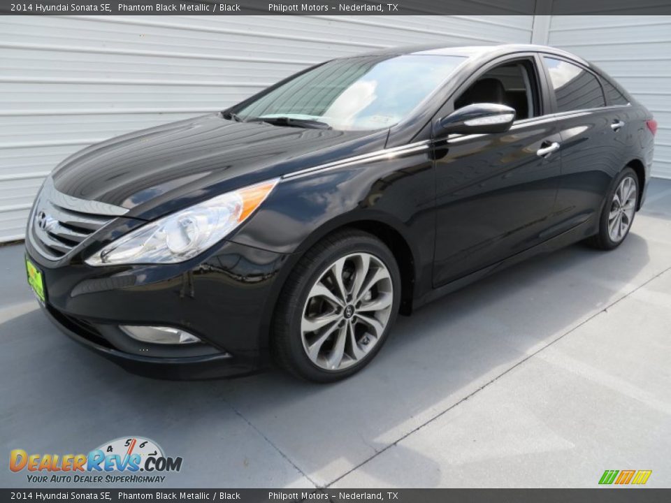 2014 Hyundai Sonata SE Phantom Black Metallic / Black Photo #5