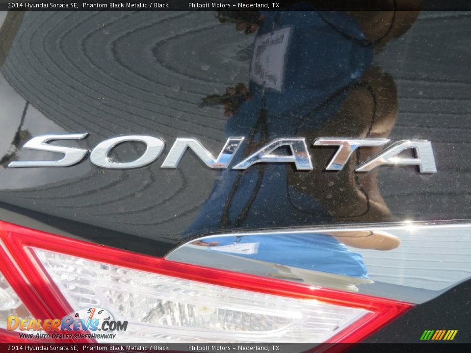 2014 Hyundai Sonata SE Phantom Black Metallic / Black Photo #12