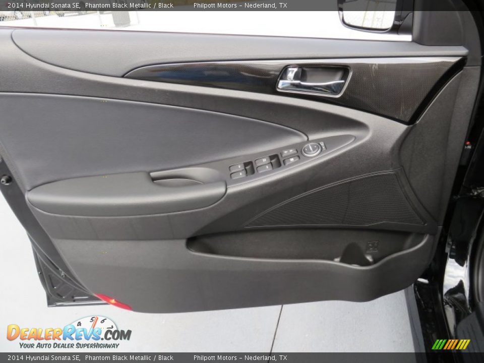 2014 Hyundai Sonata SE Phantom Black Metallic / Black Photo #21