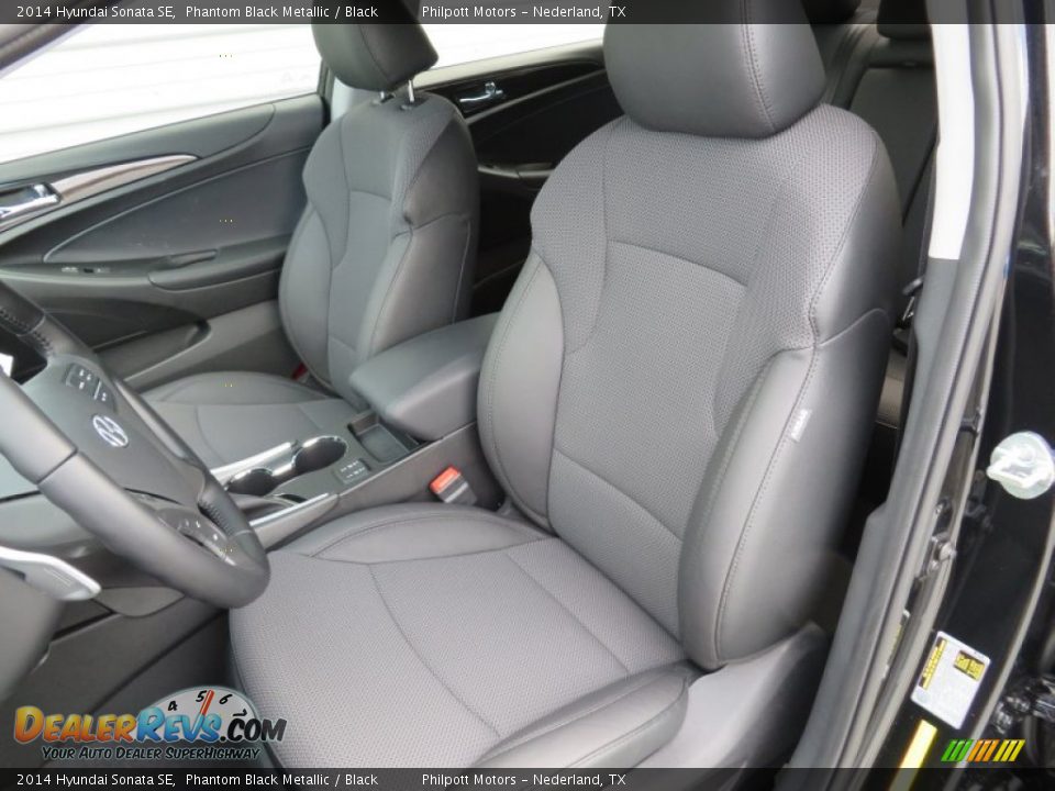 2014 Hyundai Sonata SE Phantom Black Metallic / Black Photo #24