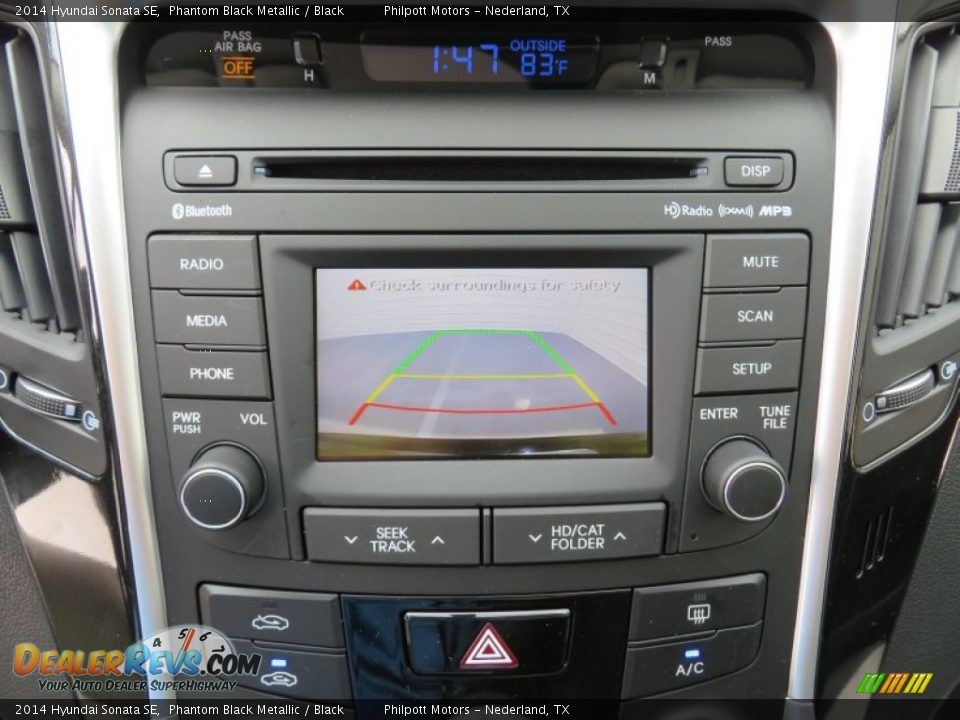 2014 Hyundai Sonata SE Phantom Black Metallic / Black Photo #27