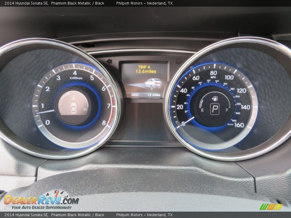 2014 Hyundai Sonata SE Phantom Black Metallic / Black Photo #31