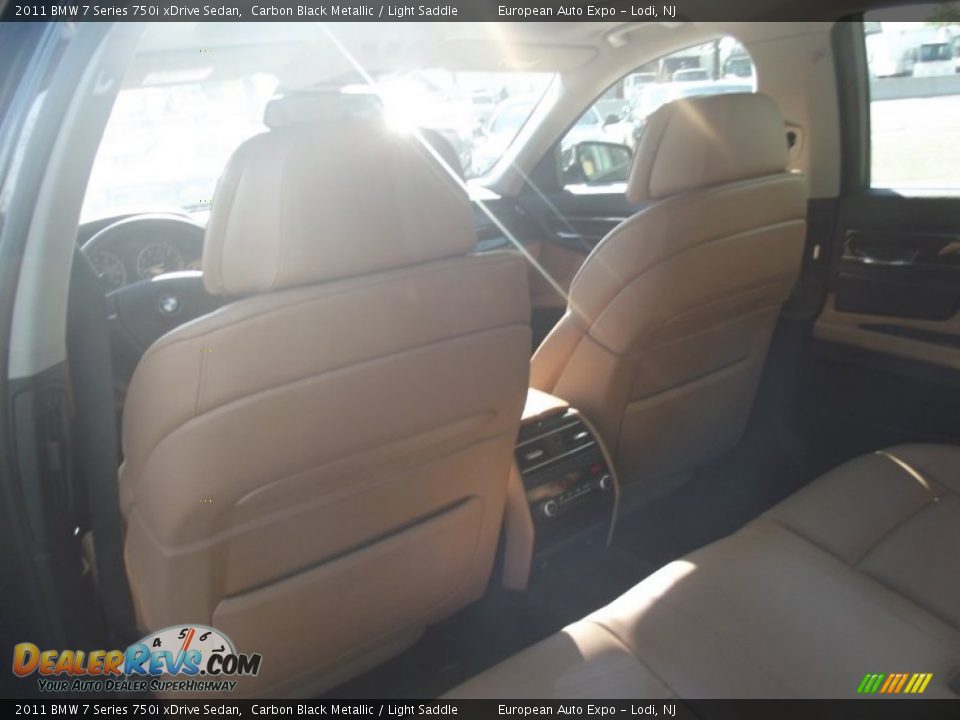 2011 BMW 7 Series 750i xDrive Sedan Carbon Black Metallic / Light Saddle Photo #10