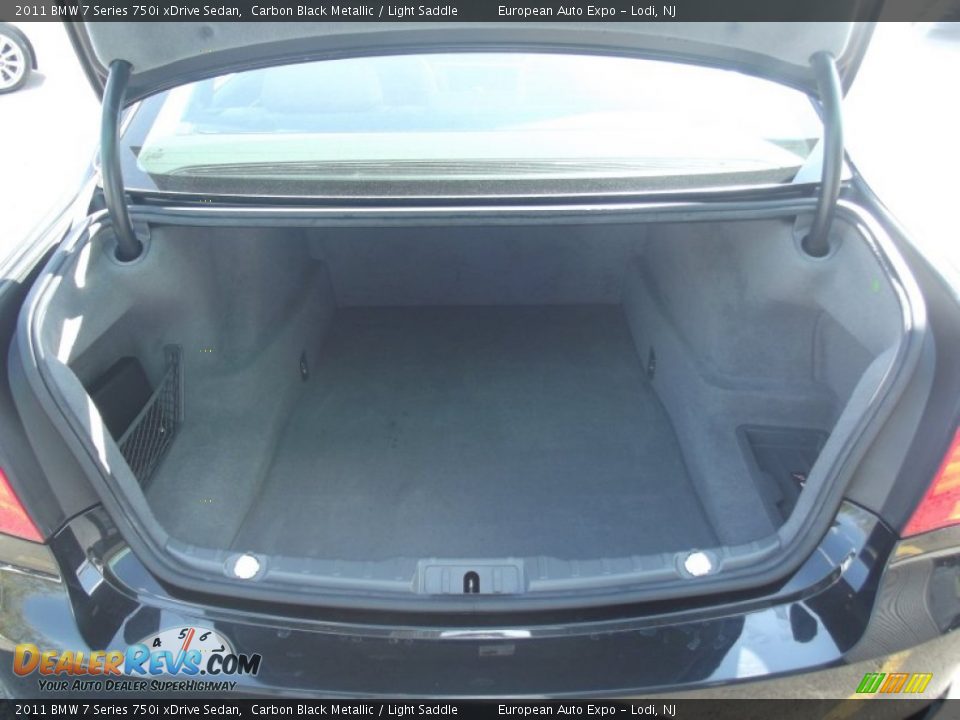 2011 BMW 7 Series 750i xDrive Sedan Carbon Black Metallic / Light Saddle Photo #12