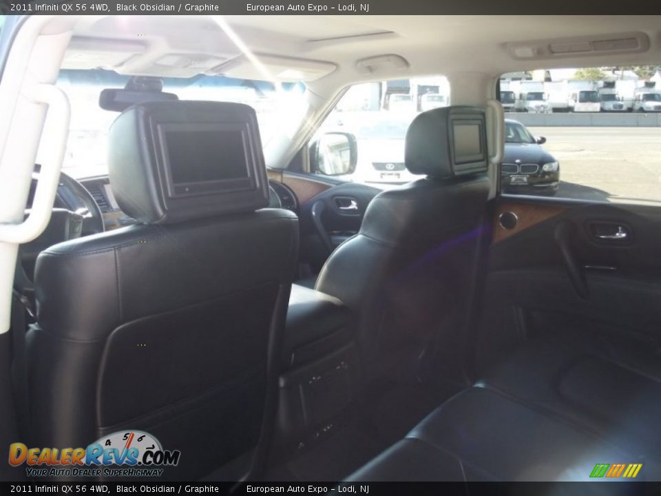 2011 Infiniti QX 56 4WD Black Obsidian / Graphite Photo #10