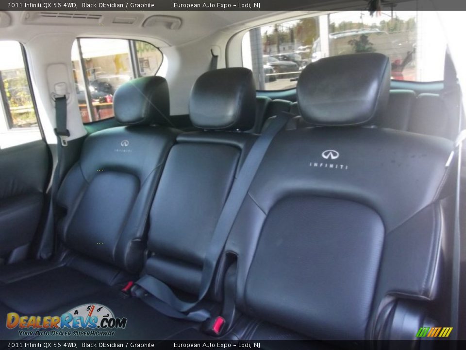 2011 Infiniti QX 56 4WD Black Obsidian / Graphite Photo #11