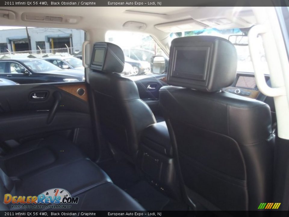 2011 Infiniti QX 56 4WD Black Obsidian / Graphite Photo #14