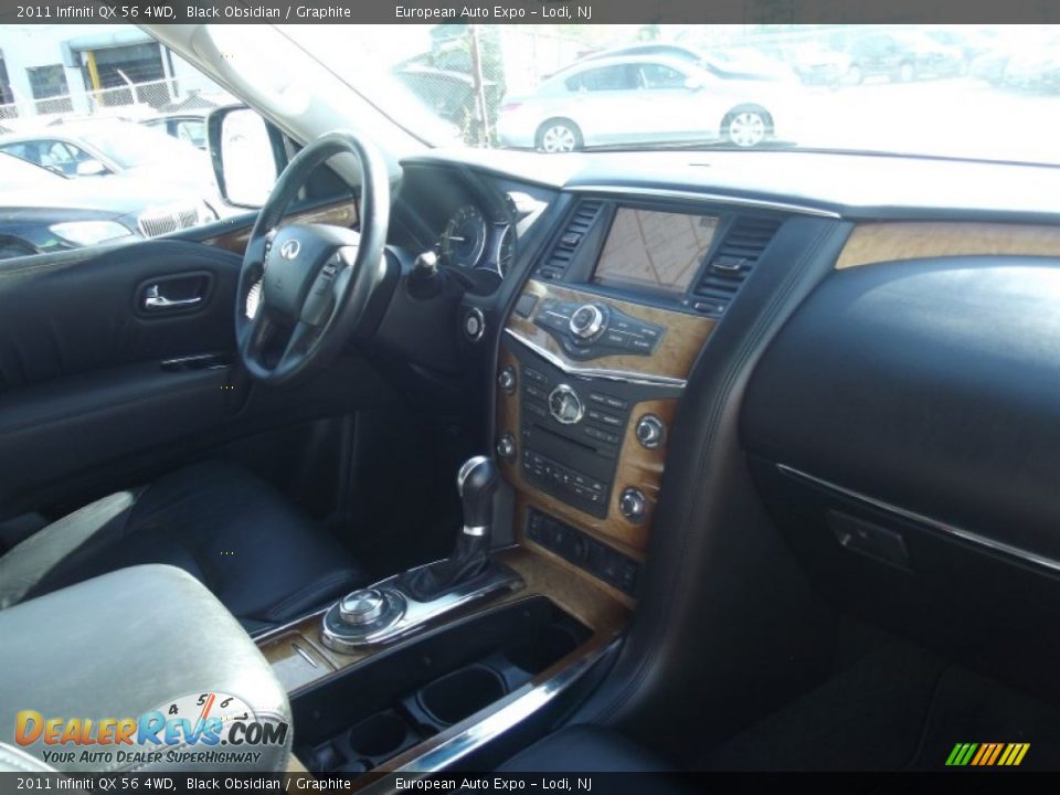 2011 Infiniti QX 56 4WD Black Obsidian / Graphite Photo #16