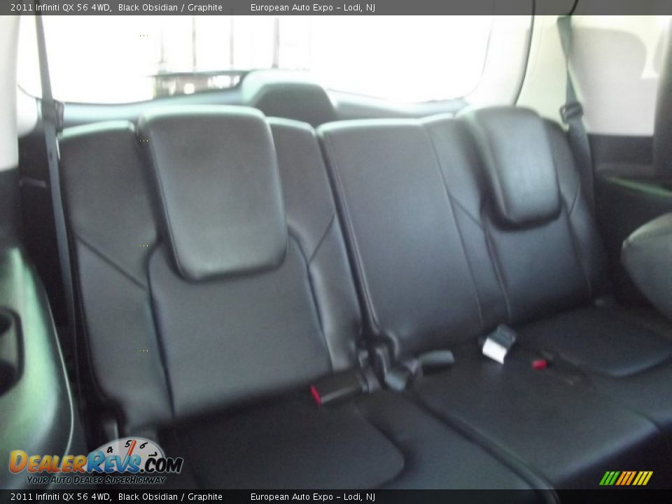 2011 Infiniti QX 56 4WD Black Obsidian / Graphite Photo #18