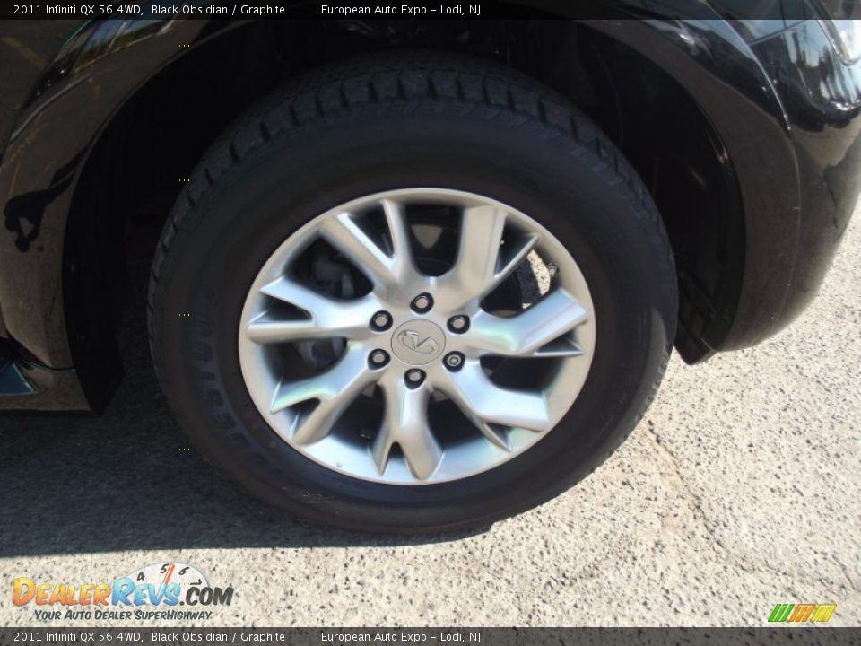 2011 Infiniti QX 56 4WD Black Obsidian / Graphite Photo #20