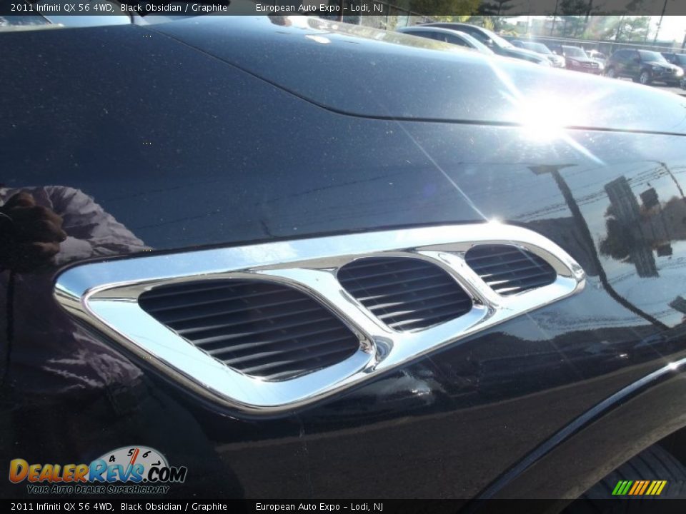 2011 Infiniti QX 56 4WD Black Obsidian / Graphite Photo #21