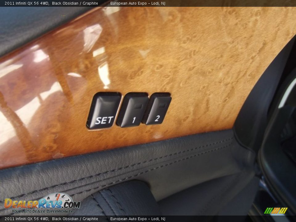 2011 Infiniti QX 56 4WD Black Obsidian / Graphite Photo #25