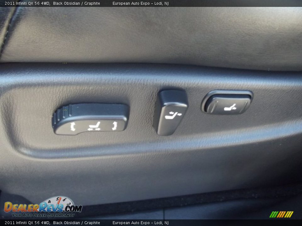 2011 Infiniti QX 56 4WD Black Obsidian / Graphite Photo #26