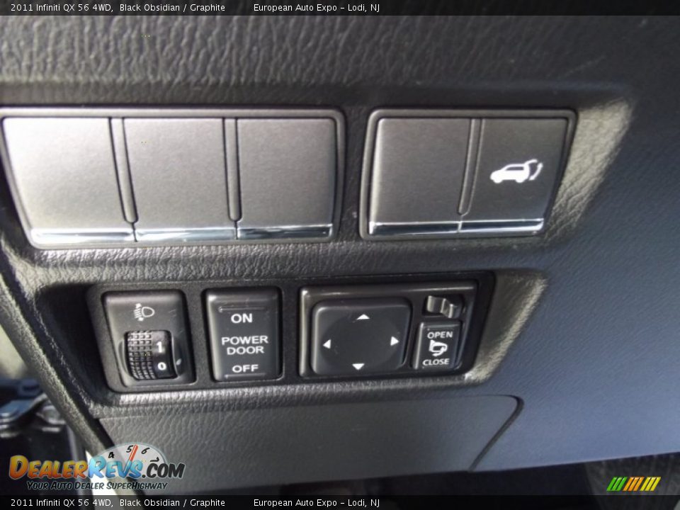 2011 Infiniti QX 56 4WD Black Obsidian / Graphite Photo #27
