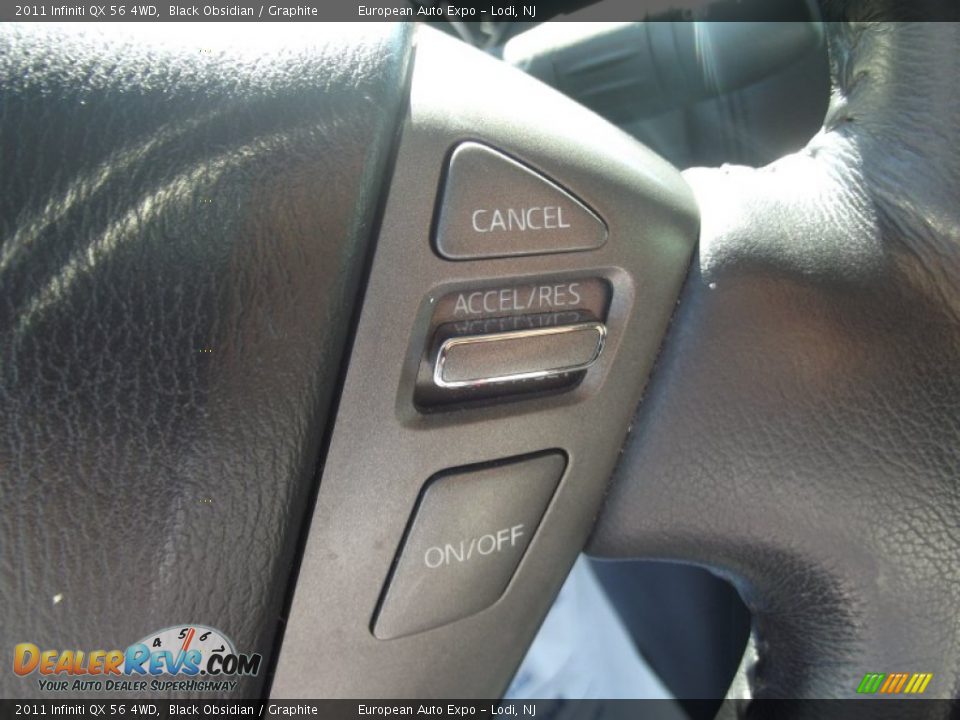 2011 Infiniti QX 56 4WD Black Obsidian / Graphite Photo #29